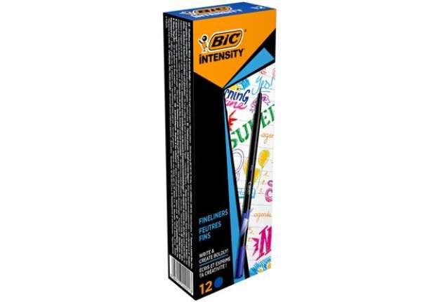 Immagine di Fineliner Intensity  - punta 0,8mm - blu - Bic - conf. 12 pezzi