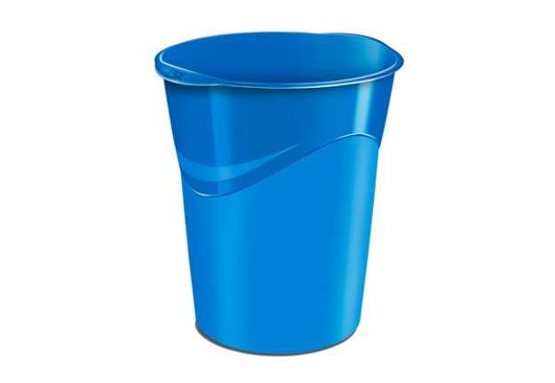 Immagine di Cestino Gloss -  altezza 33,4 cm - diametro 30,5 cm - 14 L - blu oceano - CEP