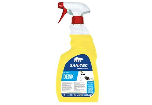 Immagine di Detersolvente sgrassante Deink - trigger 750 ml - Sanitec
