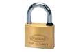 Immagine di Lucchetto ad arco - ottone massiccio - 6,2 x 4 x 1,4 cm - oro - Metalplus