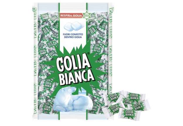 Immagine di Caramelle Golia Bianca - busta da 1kg (400 pezzi circa)