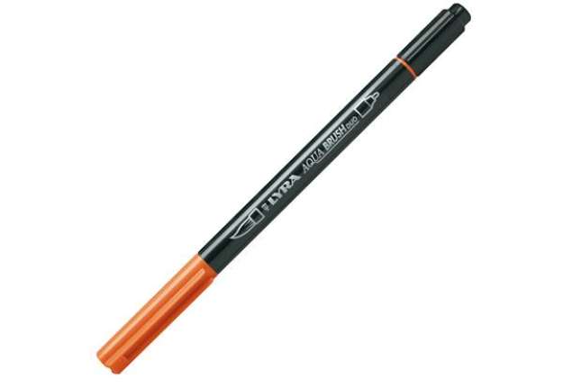 Immagine di Pennarello Aqua Brush Duo - punte 2/4 mm - arancio - Lyra