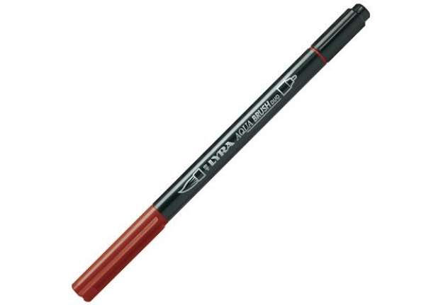 Immagine di Pennarello Aqua Brush Duo - punte 2/4 mm - rosso Venezia - Lyra