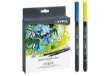 Immagine di Pennarelli Aqua Brush Duo - punte 2/4 mm - colori assortiti - Lyra - astuccio 36 pezzi