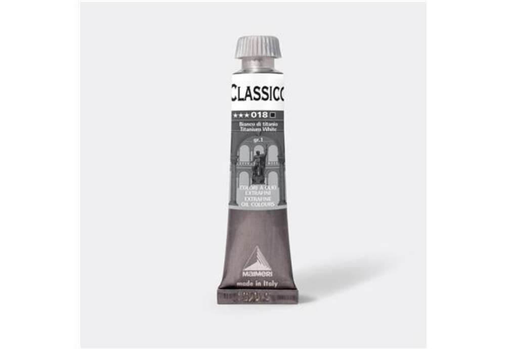 Immagine di Colore a olio - extrafine - 20 ml - bianco di titanio - Maimeri