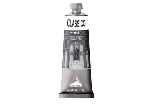 Immagine di Colore a olio - extrafine - 60 ml - bianco di titanio - Maimeri
