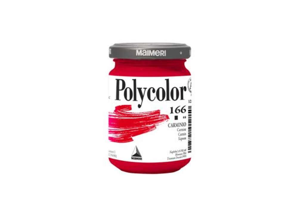 Immagine di Colore vinilico Polycolor - 140 ml - carminio - Maimeri
