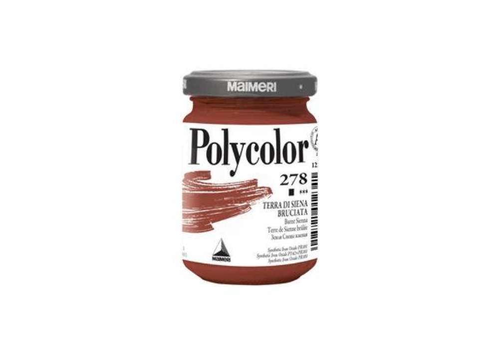 Immagine di Colore vinilico Polycolor - 140 ml - terra di Siena bruciato - Maimeri