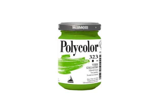 Immagine di Colore vinilico Polycolor - 140 ml - verde giallastro - Maimeri
