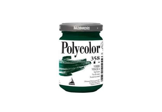 Immagine di Colore vinilico Polycolor - 140 ml - verde vescica - Maimeri