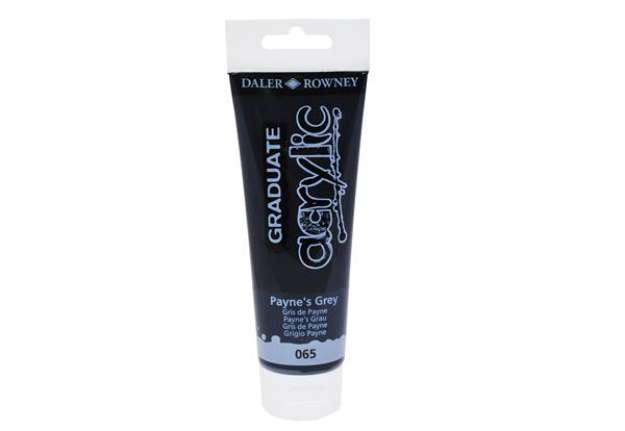 Immagine di Colore acrilico fine Graduate - 120 ml - grigio payne - Daler Rowney