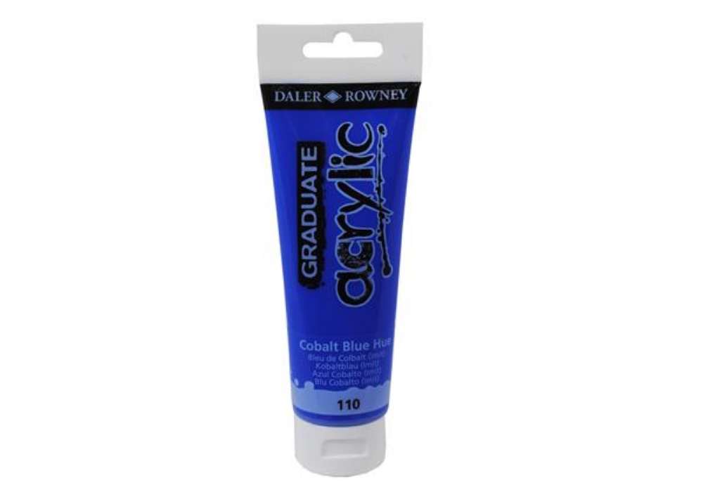 Immagine di Colore acrilico fine Graduate - 120 ml - blu cobalto imitazione - Daler Rowney