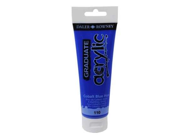 Immagine di Colore acrilico fine Graduate - 120 ml - blu cobalto imitazione - Daler Rowney