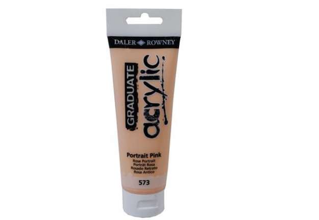 Immagine di Colore acrilico fine Graduate - 120 ml - rosa incarnato - Daler Rowney
