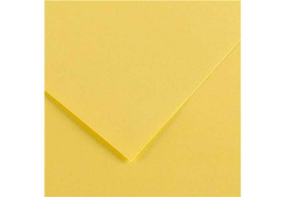 Immagine di Foglio Colorline - 70x100 cm - 220 gr - giallo paglia - Canson