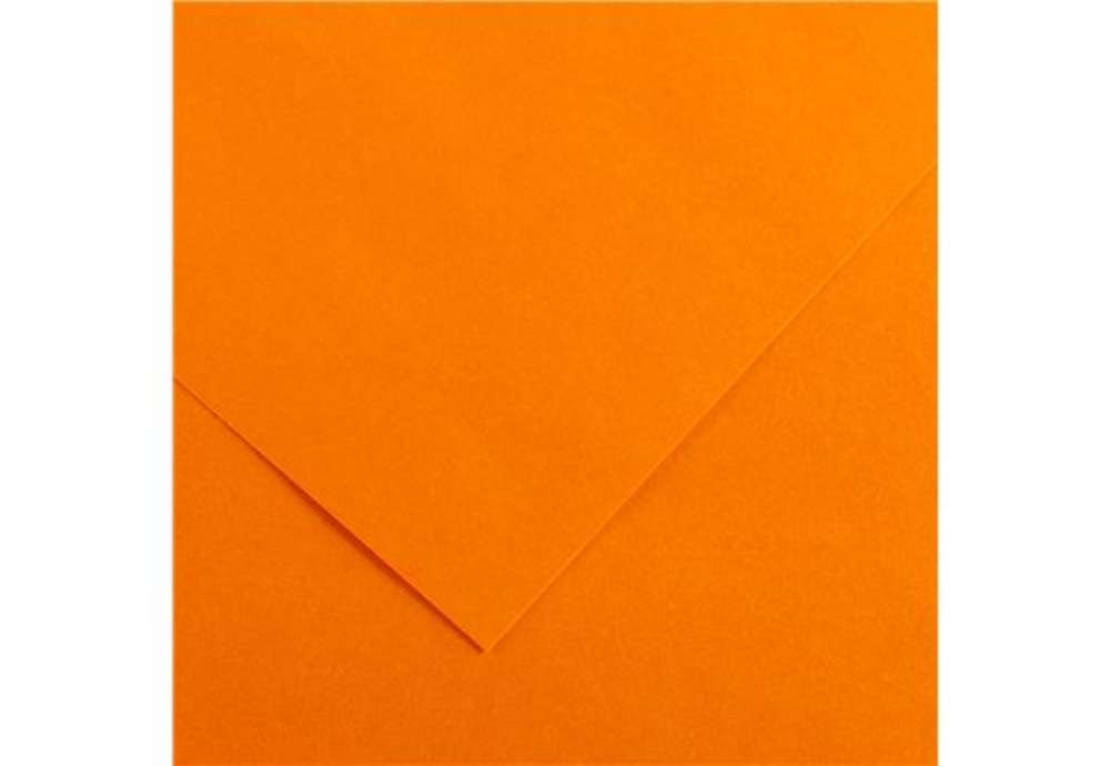Immagine di Foglio Colorline - 70x100 cm - 220 gr - mandarino - Canson
