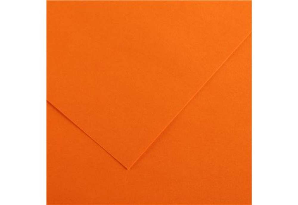 Immagine di Foglio Colorline - 70x100 cm - 220 gr - arancione - Canson