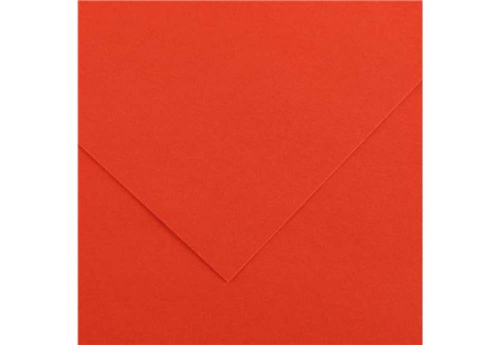 Immagine di Foglio Colorline - 70x100 cm - 220 gr - rosso vivo - Canson