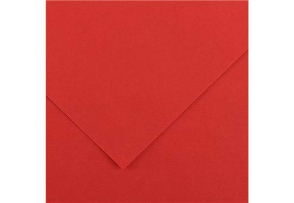 Immagine di Foglio Colorline - 70x100 cm - 220 gr - rosso - Canson
