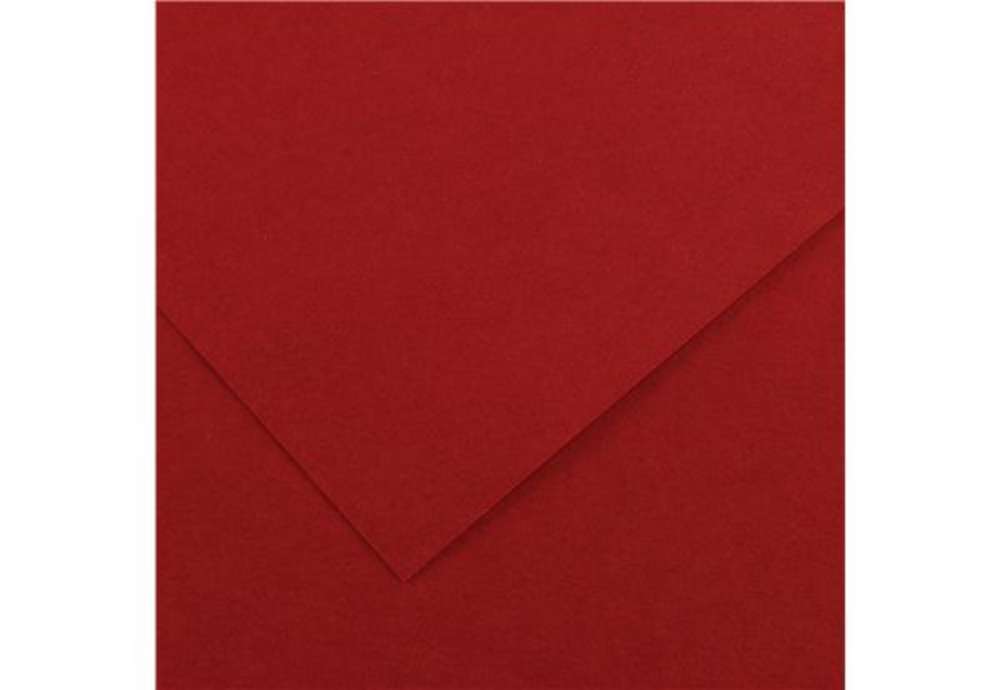 Immagine di Foglio Colorline - 70x100 cm - 220 gr - rosso granata - Canson