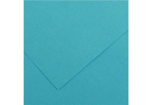 Immagine di Foglio Colorline - 70x100 cm - 220 gr - blu turchese - Canson