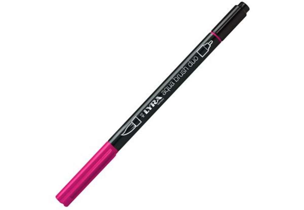 Immagine di Pennarello Aqua Brush Duo - punte 2/4 mm - carminio chiaro - Lyra
