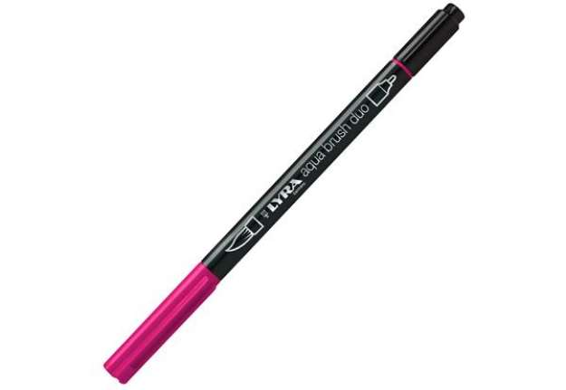 Immagine di Pennarello Aqua Brush Duo - punte 2/4 mm - carminio chiaro - Lyra