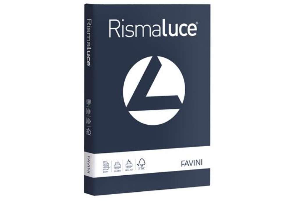 Immagine di Carta Rismaluce - A4 - 200 gr - blu cobalto 66 - Favini - conf. 125 fogli
