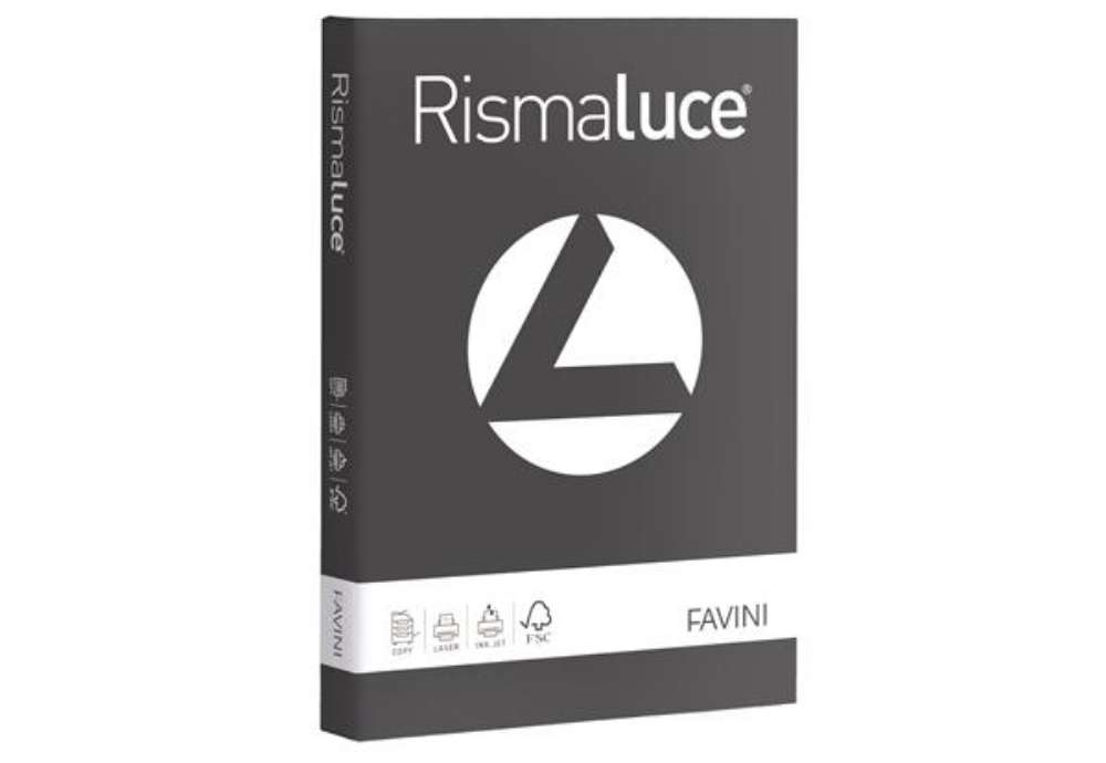 Immagine di Carta Rismaluce - A4 - 200 gr - grafite 72 - Favini - conf. 125 fogli