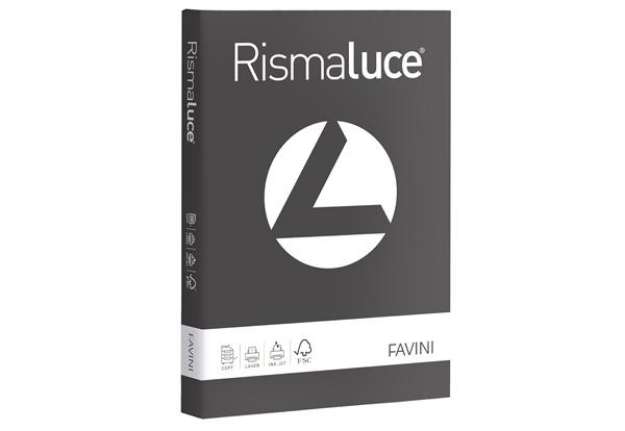 Immagine di Carta Rismaluce - A4 - 200 gr - grafite 72 - Favini - conf. 125 fogli