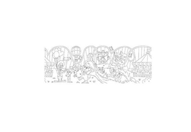 Immagine di Rotolo creativo adesivo - tema parco divertimento - 30x400cm - Info