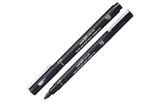 Immagine di Pin fineliner  - punta 0,03mm - nero - Uni Mitsubishi