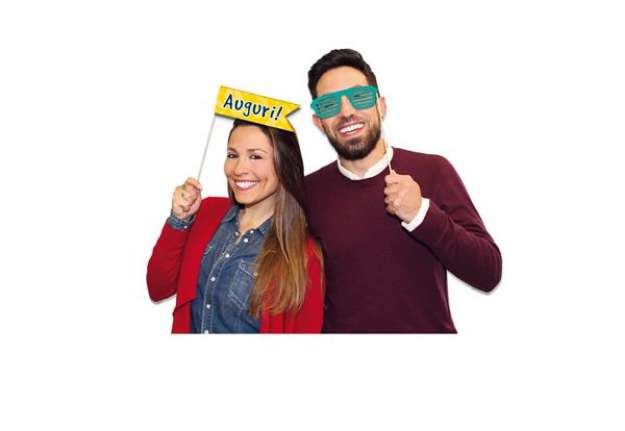 Immagine di Photo Booth Buon Compleanno - 8 elementi - Big Party