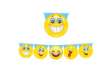 Immagine di Festone sagomato - emoticons - 6mt - Big Party
