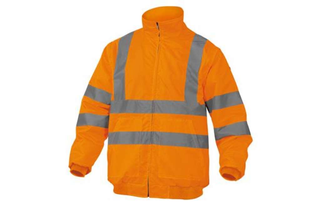 Immagine di Giubbotto alta visibilità Reno HV - poliestere/poliuretano - taglia XXL - arancio fluo - Deltaplus