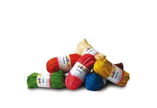 Immagine di Rafia - colori assortiti - Deco - conf. 10 pezzi