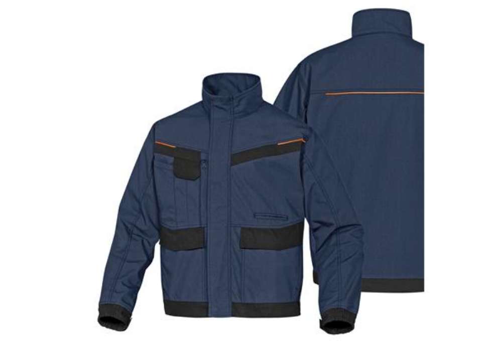 Immagine di Giaccca da lavoro Mach 2 - tela/poliestere/cotone - taglia M - blu/nero - Deltaplus
