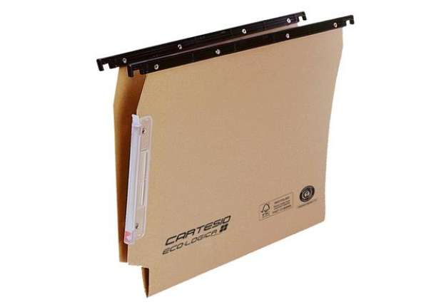 Immagine di Cartella sospesa Cartesio Eco-logica - armadio - 33 cm - fondo V - 33 x 28 cm - avana - Bertesi