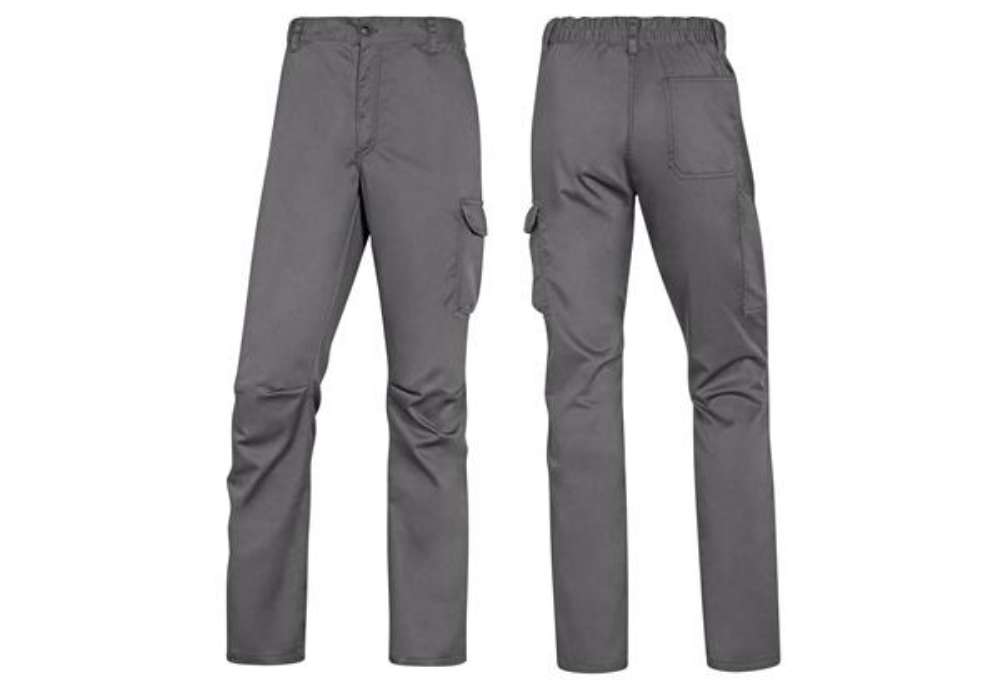 Immagine di Pantalone da lavoro Panostrpa - sargia/poliestere/cotone/elastan - taglia XL - grigio/nero - Deltapl