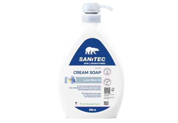 Immagine di Crema di sapone Luxor Blue Iris - dispenser 1 L - iris blu - Sanitec