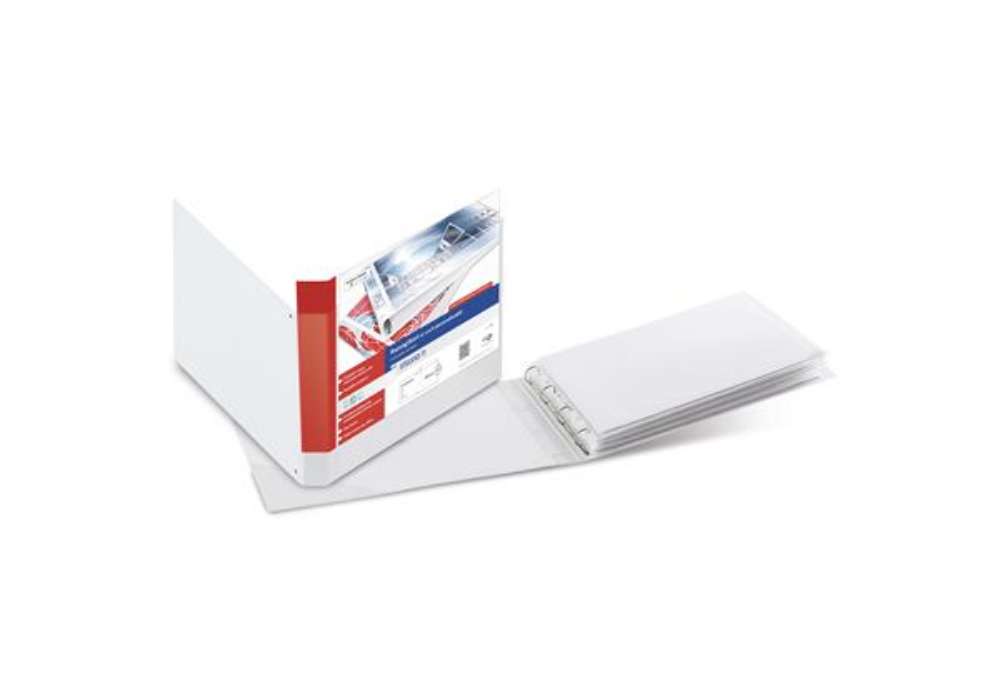 Immagine di Raccoglitore personalizzabile Stelvio TI - 42 x 30 cm album - 4 anelli a D 50 mm - dorso 7,5 cm - bi