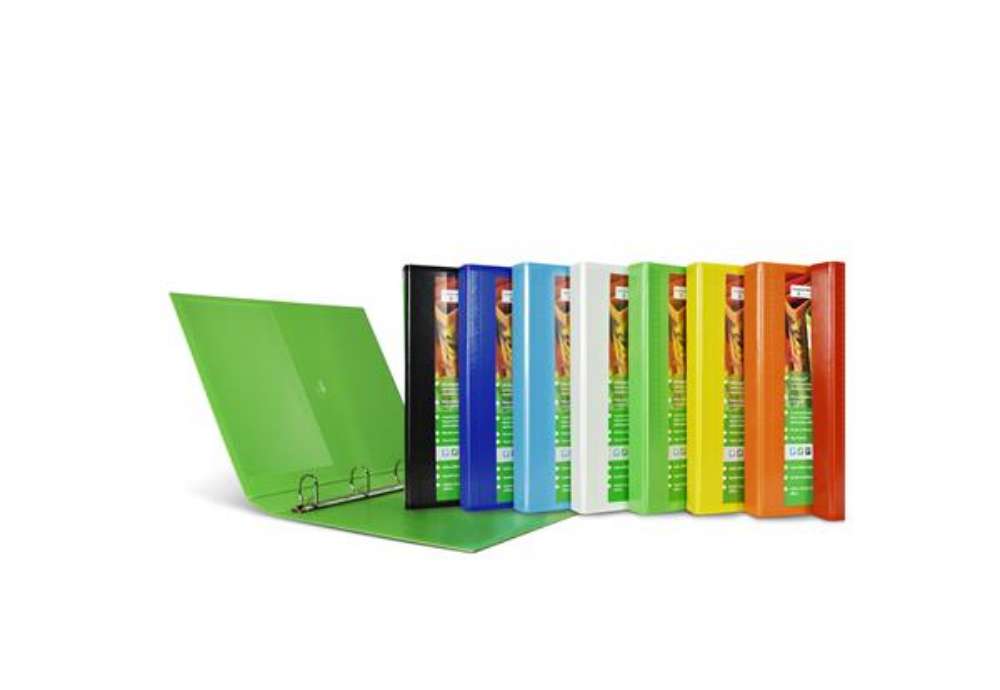 Immagine di Raccoglitore personalizzabile Nettuno Ti - 22 x 30 cm - 4 anelli a D 30 mm - dorso 3,5 cm - colori a