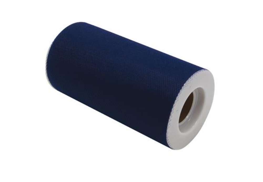Immagine di Tulle - blu - in rotolo da 12,5 cm x 25 mt - Big Party