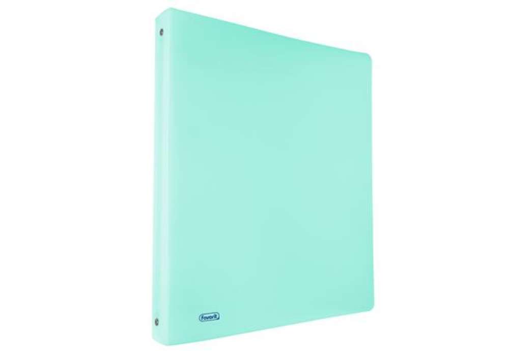 Immagine di Raccoglitore Pastel - 22 x 30 cm - 4 anelli tondi 30 mm - PP - celeste - Favorit