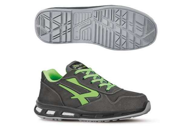 Immagine di Calzatura di sicurezza Yoda S3 SRC Red Lion - pelle nabuk idrorepellente - numero 36 - grigio scuro/