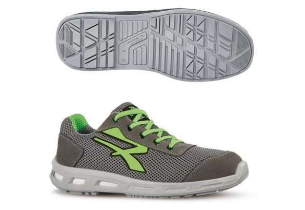 Immagine di Calzatura di sicurezza  Summer S1P SRC Red Lion - pelle scamosciata morbida - numero 46 - grigio/ver