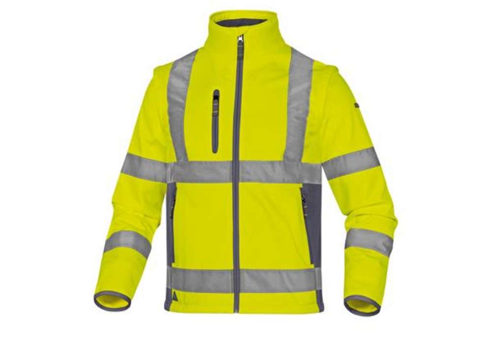 Immagine di Giacca Softshell Moonlight 2 alta visibilità - poliestere - taglia XXL - giallo fluo - Deltaplus