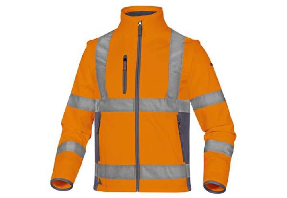 Immagine di Giacca Softshell Moonlight 2 alta visibilità - poliestere - taglia XXL - arancio fluo - Deltaplus