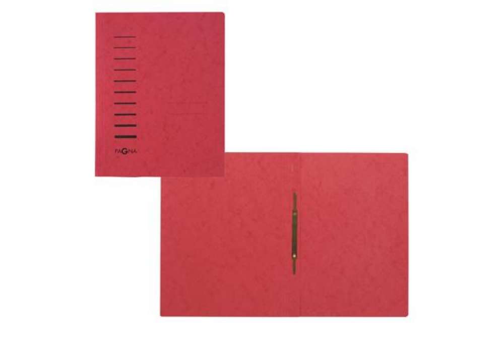 Immagine di Cartellina semplice con pressino- 265 gr - A4 - cartone pressato - rosso - Pagna