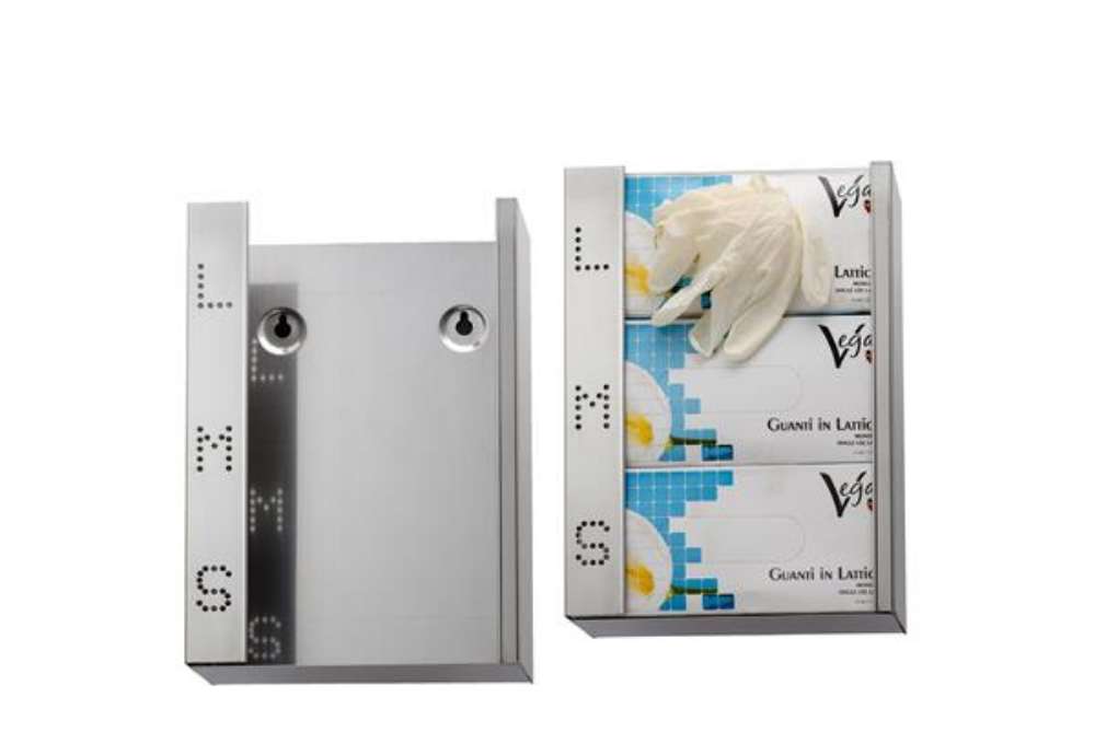 Immagine di Dispenser  guanti monouso Brinox - acciaio inox - Medial